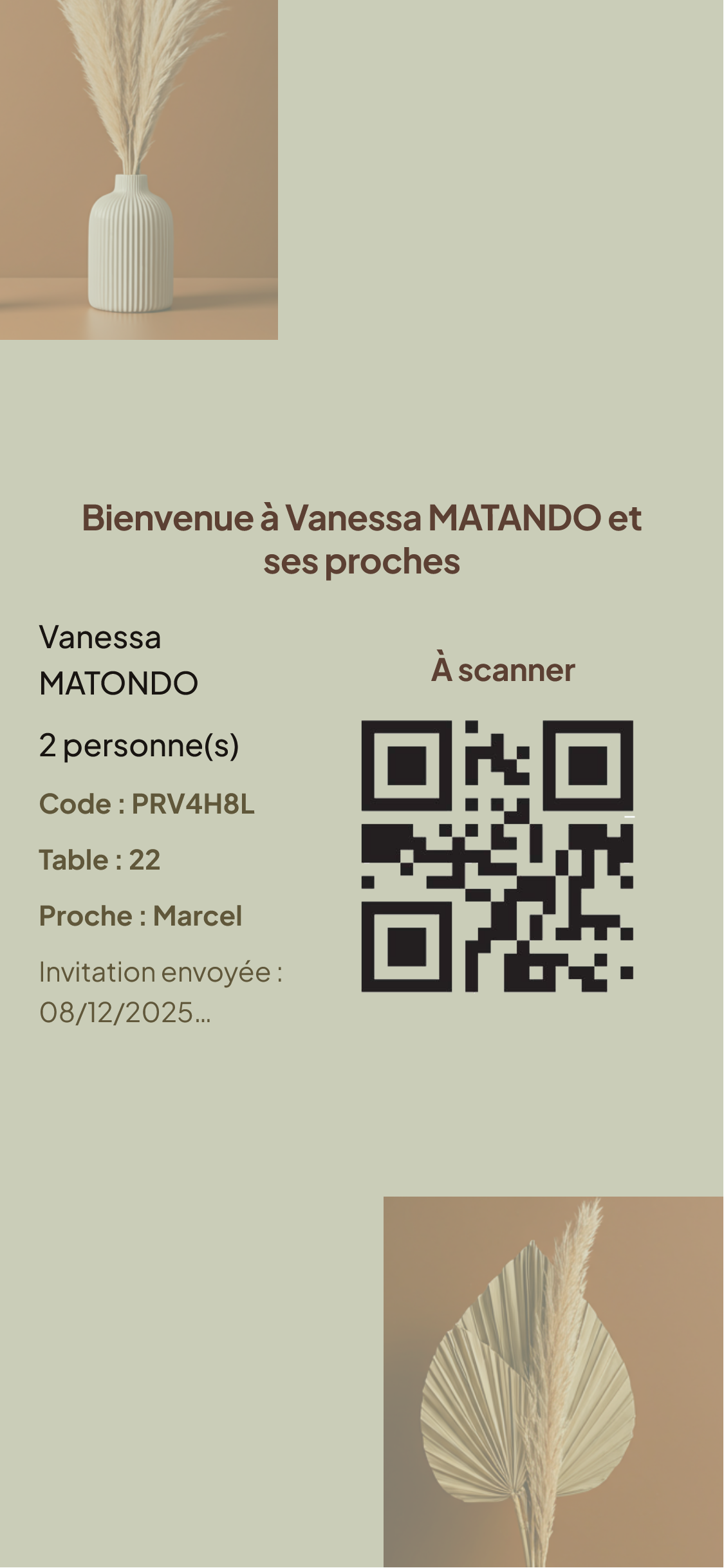 Génèse pampas theme